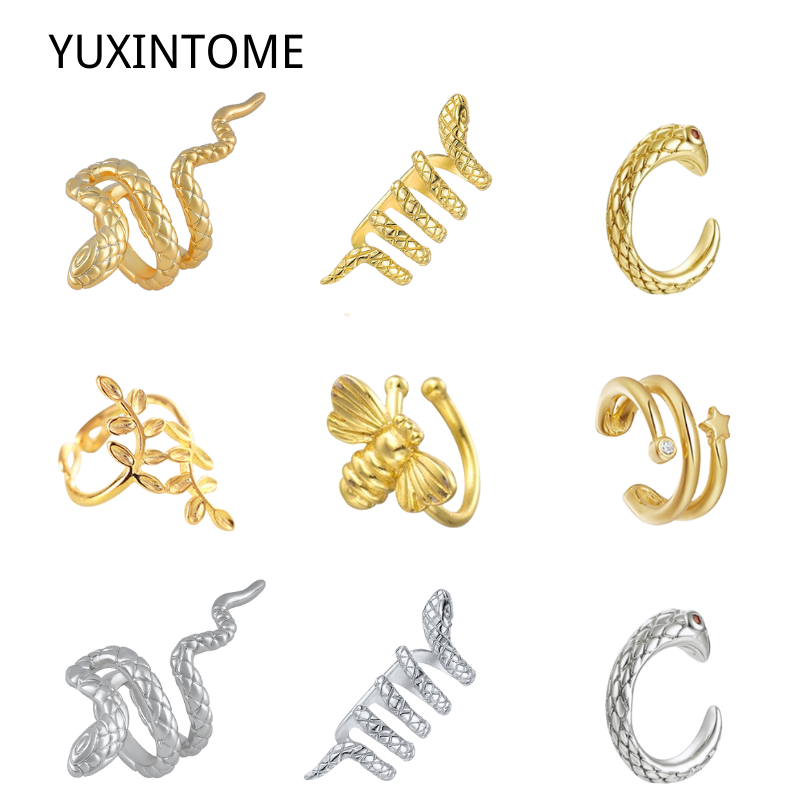 Ear Cuff No Piercing - 1PC Plated 24K Gold Vintage Creative