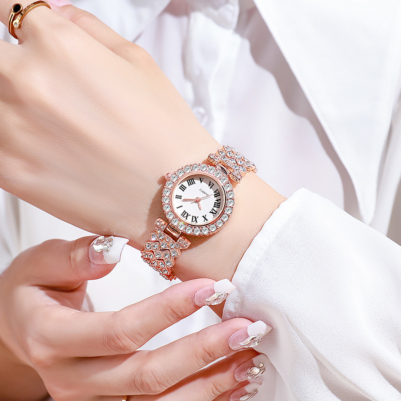 5PCS Luxury Rhinestone Women's - огляд і ціна Jewelry Clasp Watches