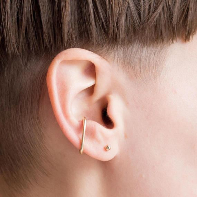 925 Silver Fake Clip Earrings  - огляд і ціна Ear Cuff No Piercing