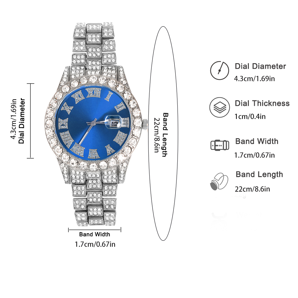 3pcs Hip-hop Watch Jewelry Set - огляд і ціна Jewelry Clasp Watches