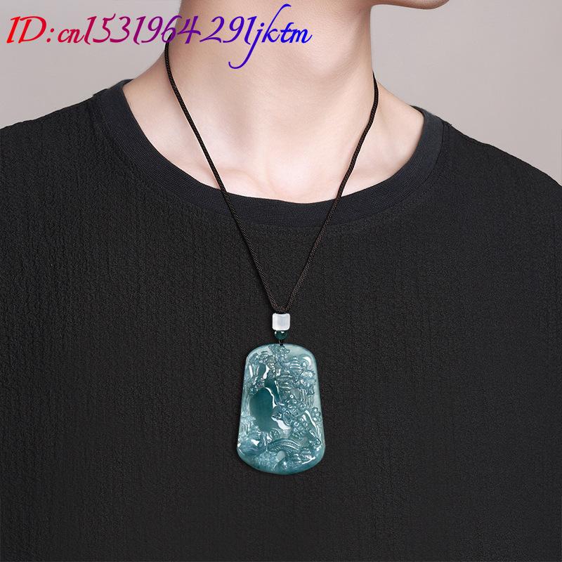Natural Burmese Jadeite Scener - огляд і ціна Necklace Pendant