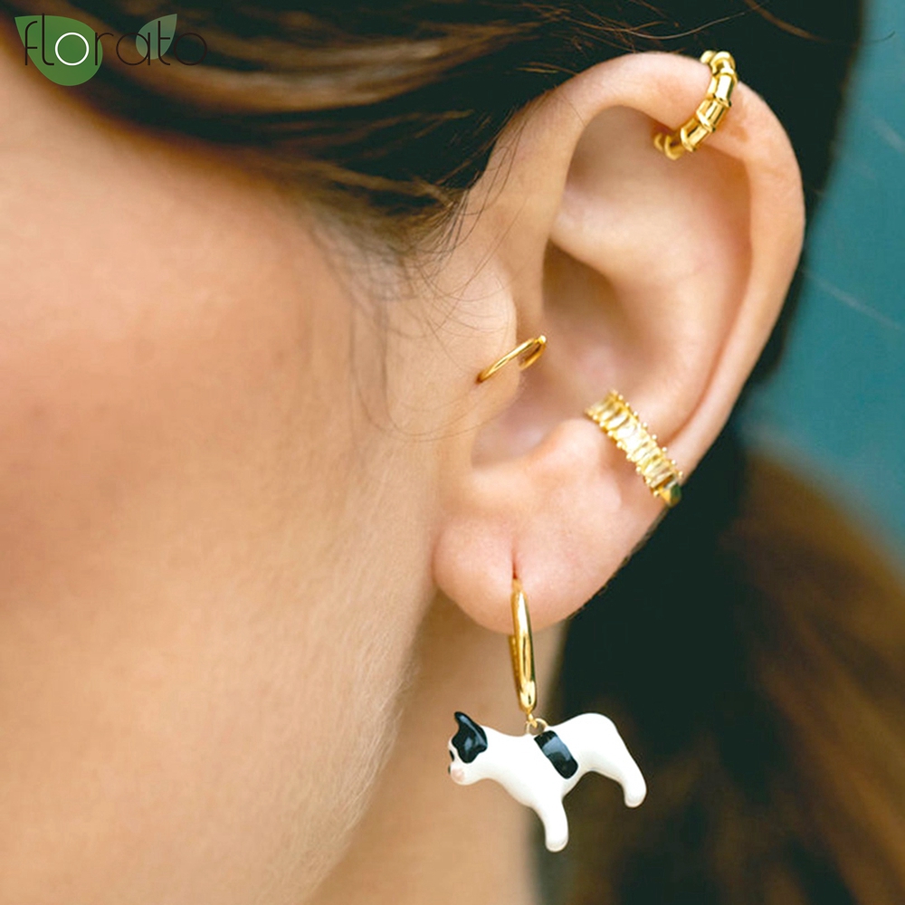 1Pcs 18k Gold Plated Zircon Ea - огляд і ціна Ear Cuff No Piercing