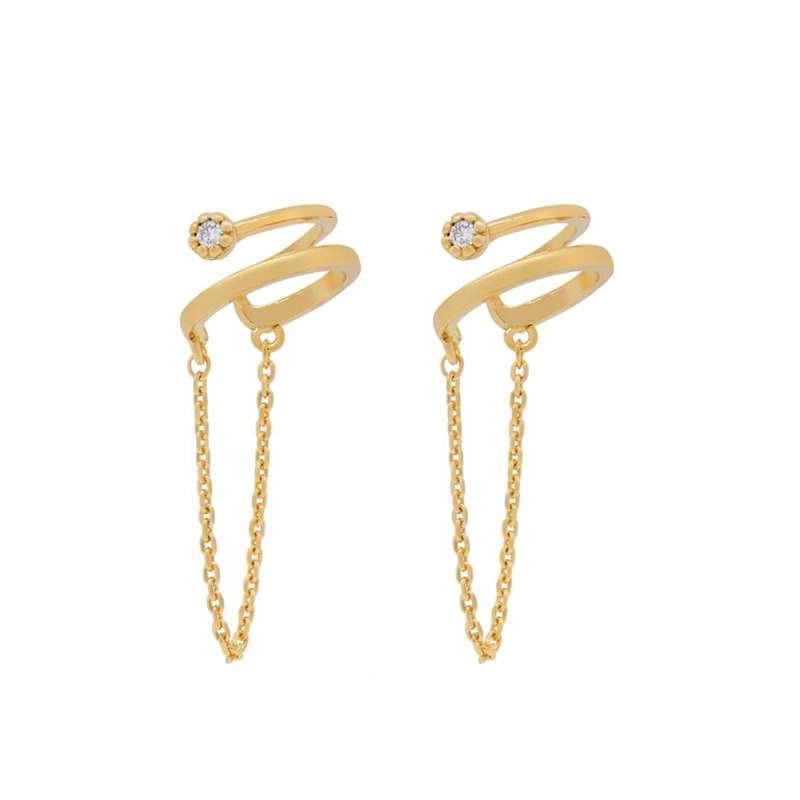 KEYOUNUO Gold Filled Silver Co - огляд і ціна Ear Cuff No Piercing