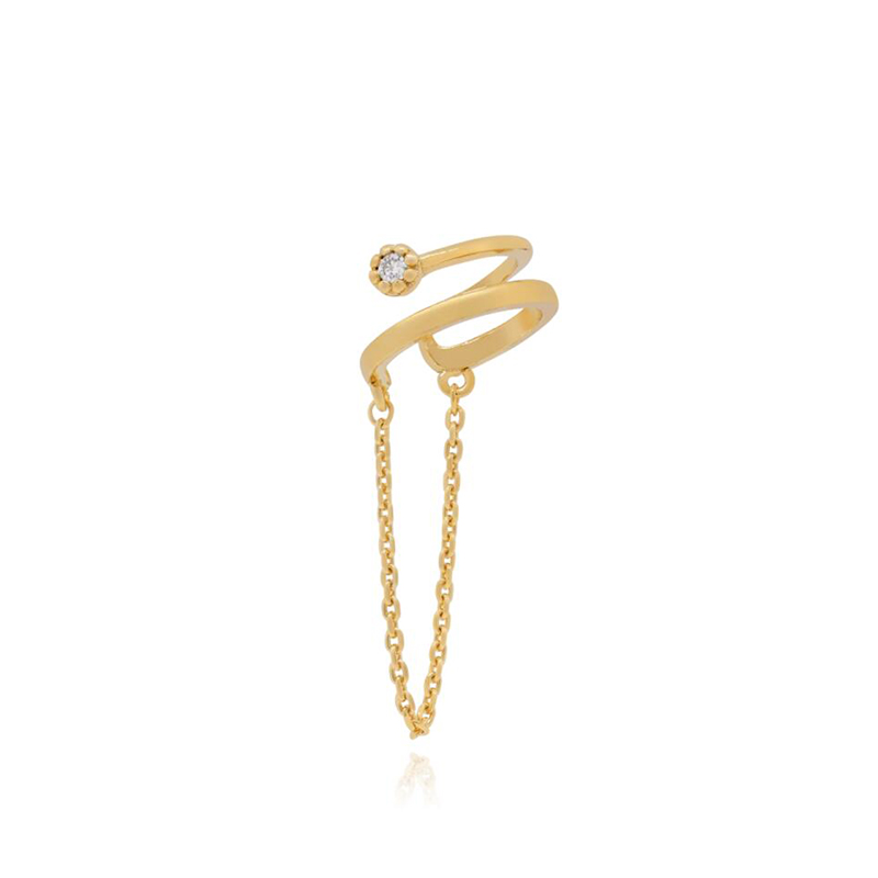 KEYOUNUO Gold Filled Silver Co - огляд і ціна Ear Cuff No Piercing