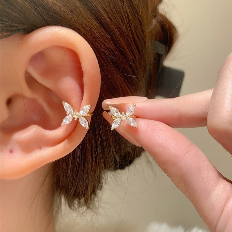 Korean Crystal Ear Clip Earrin - огляд і ціна Ear Cuff No Piercing
