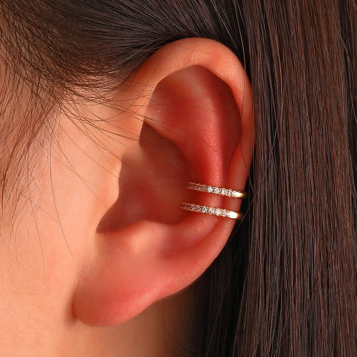 Korean Crystal Ear Clip Earrin - огляд і ціна Ear Cuff No Piercing