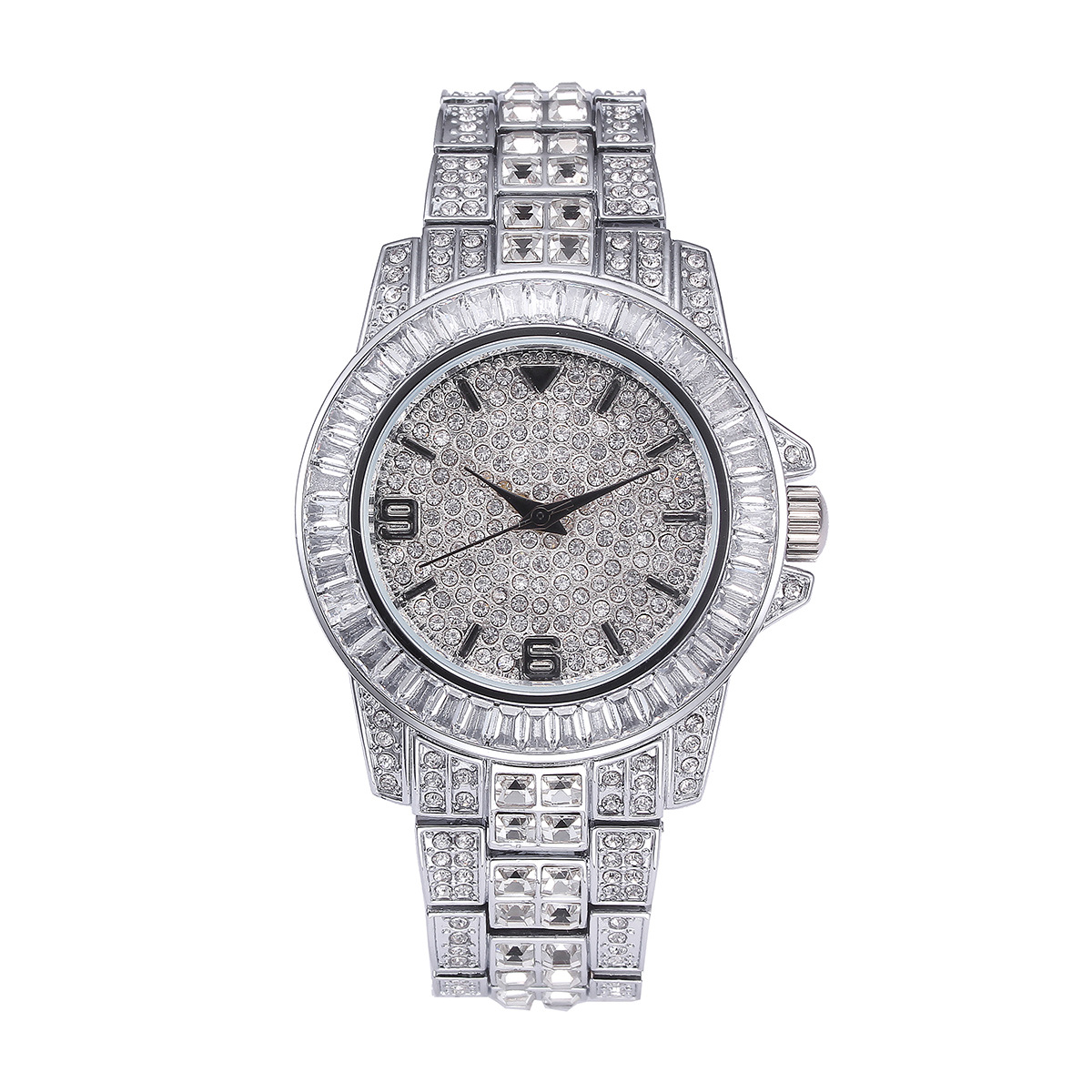Luxury Full Stone Quartz Watch - огляд і ціна Jewelry Clasp Watches