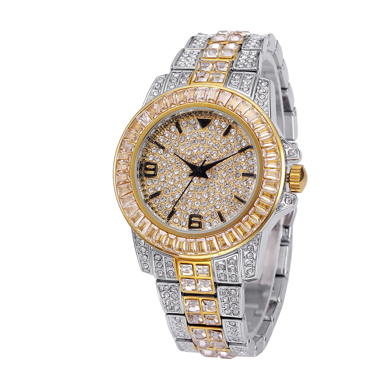 Luxury Full Stone Quartz Watch - огляд і ціна Jewelry Clasp Watches