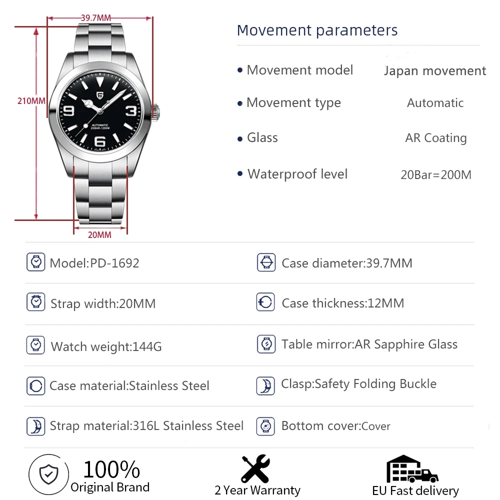 2025 New PAGANI DESIGN 40MM Me - огляд і ціна Seiko Watch Presage