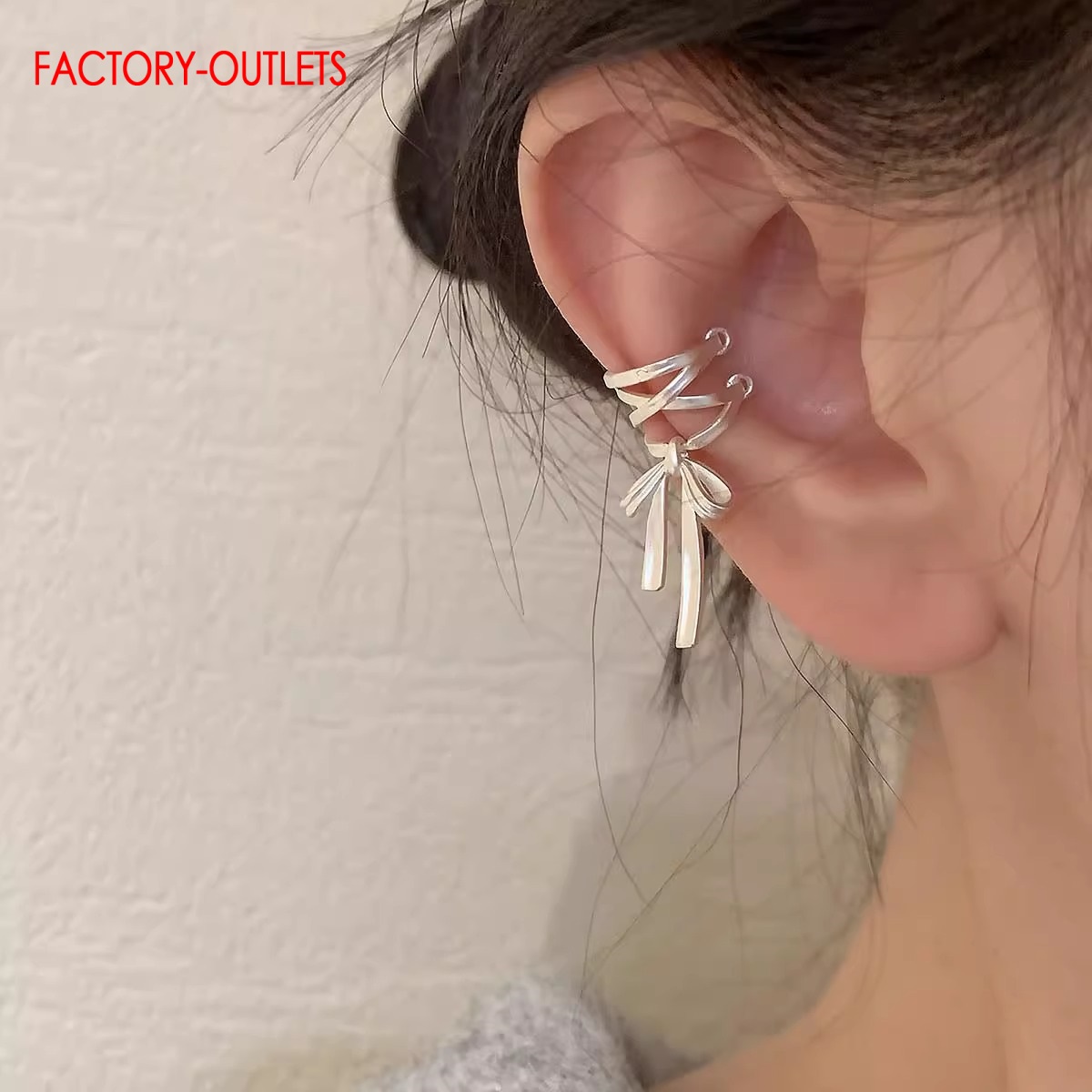 Genuine 925 Sterling Silver Ea - огляд і ціна Ear Cuff No Piercing