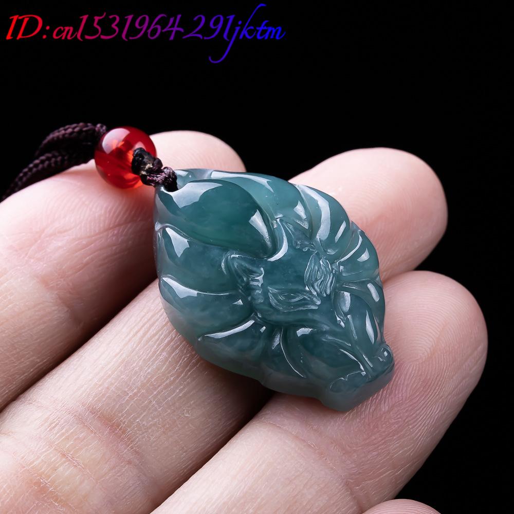 Natural Burmese Jadeite Fox Pe - огляд і ціна Necklace Pendant