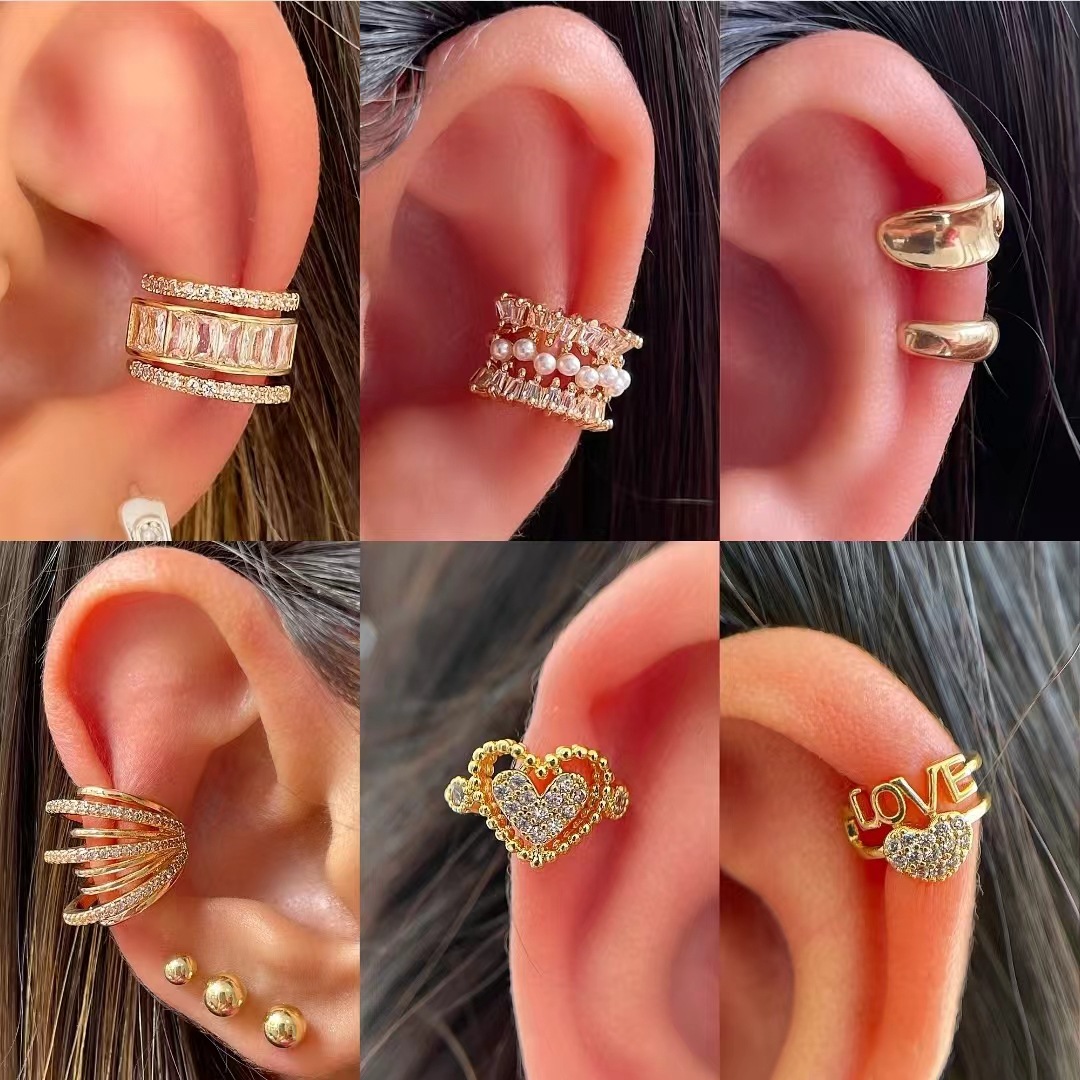 Korean Fashion Zircon Ear Clip - огляд і ціна Ear Cuff No Piercing