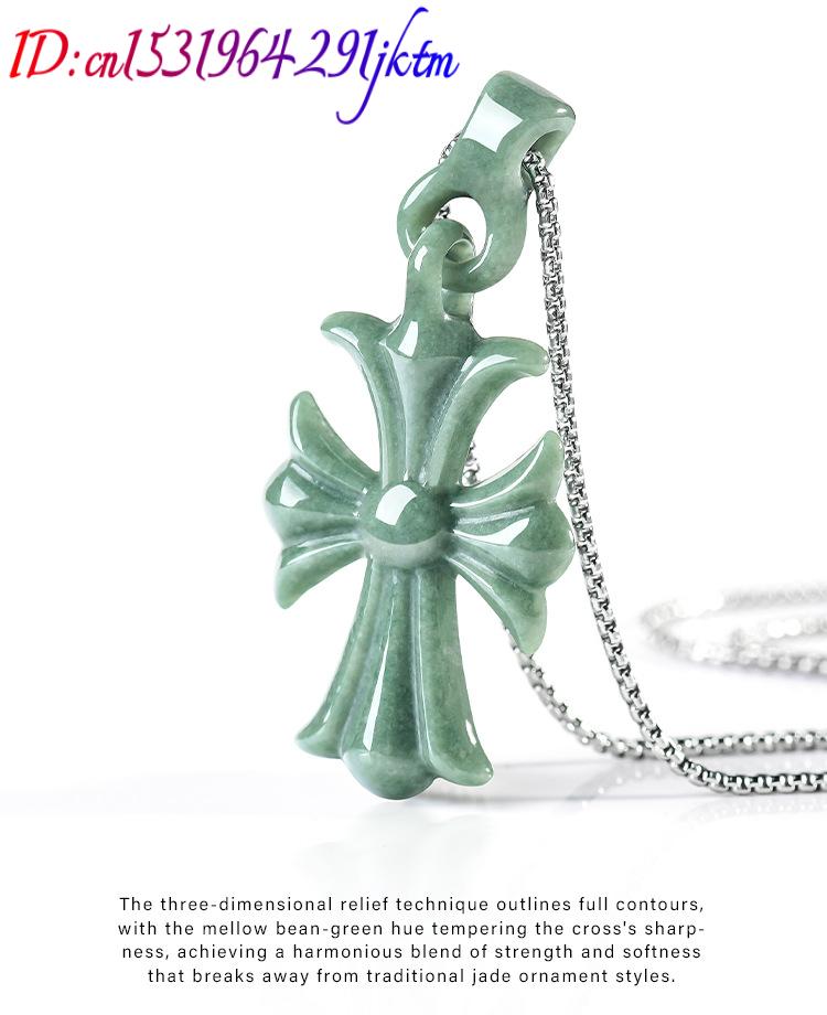 Natural Burmese Jadeite Cross  - огляд і ціна Necklace Pendant