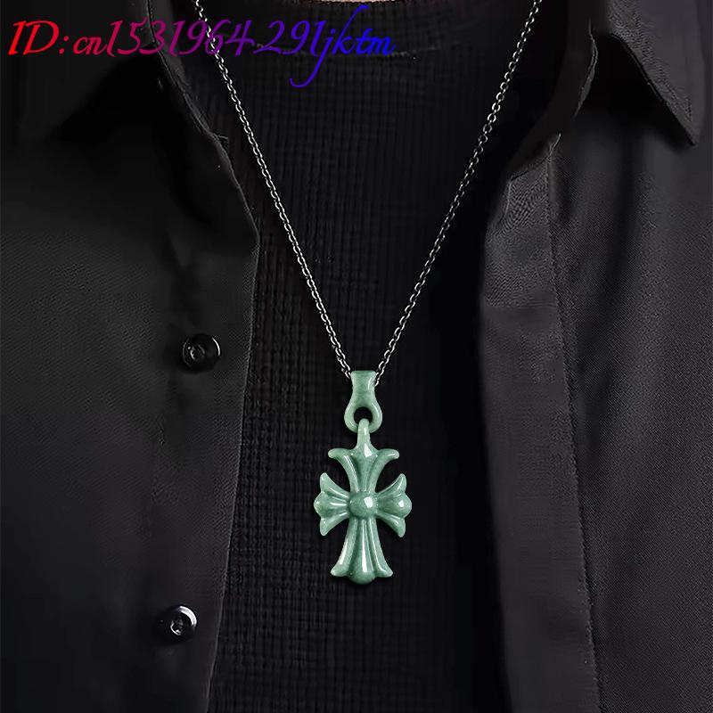 Natural Burmese Jadeite Cross  - огляд і ціна Necklace Pendant