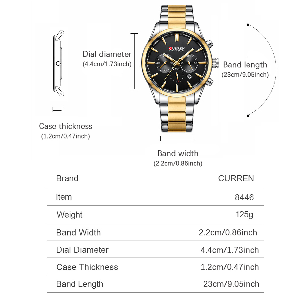 CURREN Casual Quartz Chrono Sp - огляд і ціна Jewellery Watches