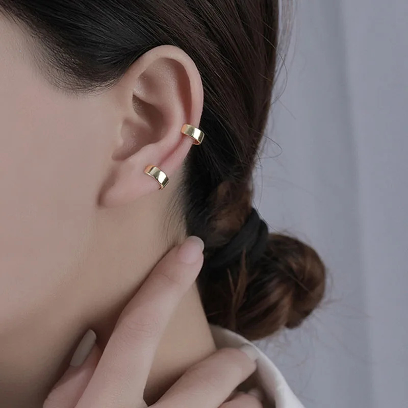 925 Sterling Silver Wide Smoot - огляд і ціна Ear Cuff No Piercing