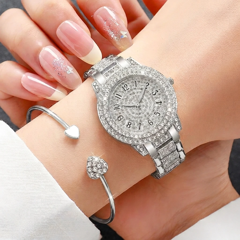 6PCS Fashion Rhinestone Women  - огляд і ціна Jewelry Clasp Watches