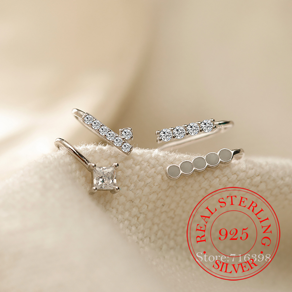 925 Sterling Silver Asymmetric - огляд і ціна Ear Cuff No Piercing