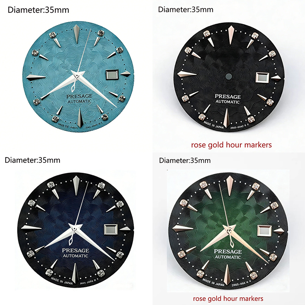 35mm S logo presage nh35 dial  - огляд і ціна Seiko Watch Presage
