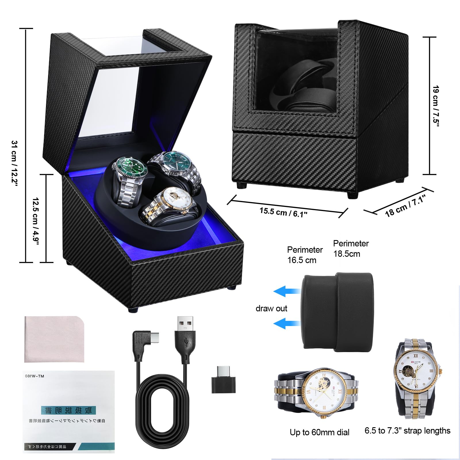 J&T Technology Watch Winder fo - огляд і ціна Automatic Watch Winder