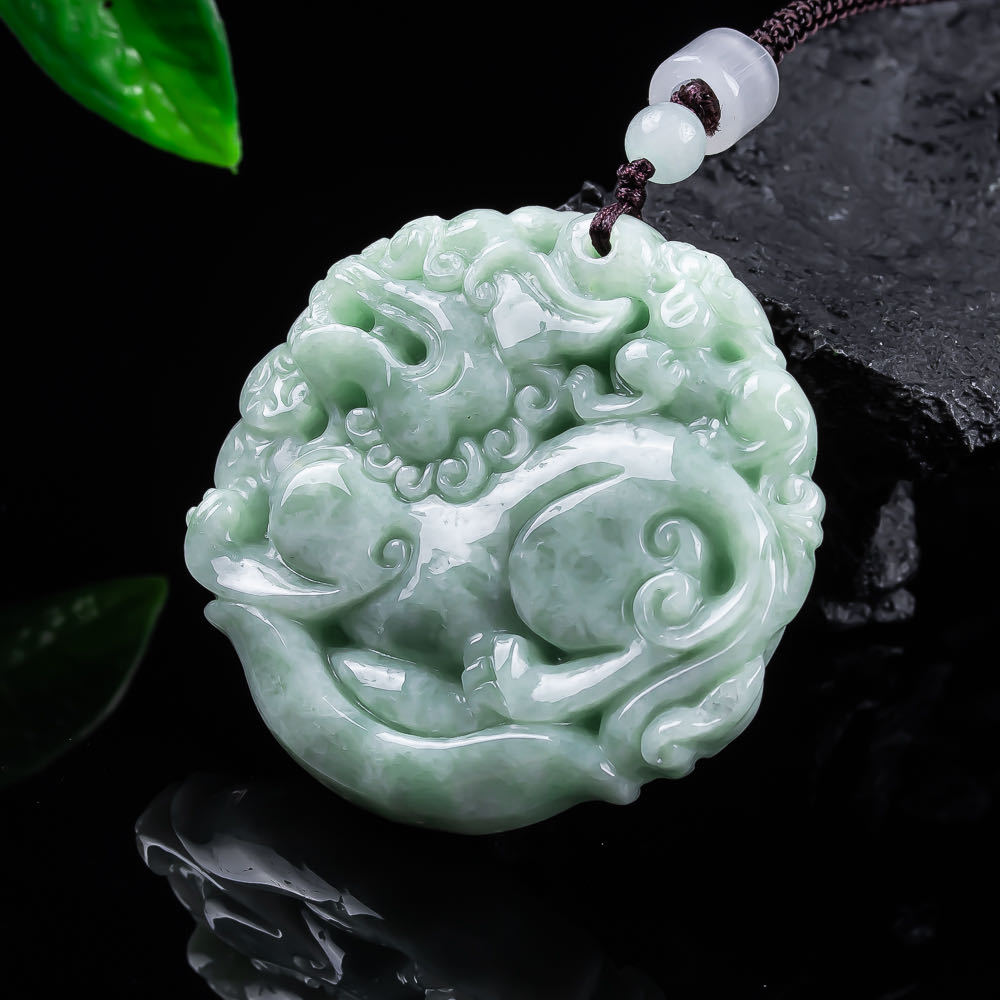 Natural Myanmar Jadeite Pixiu  - огляд і ціна Necklace Pendant