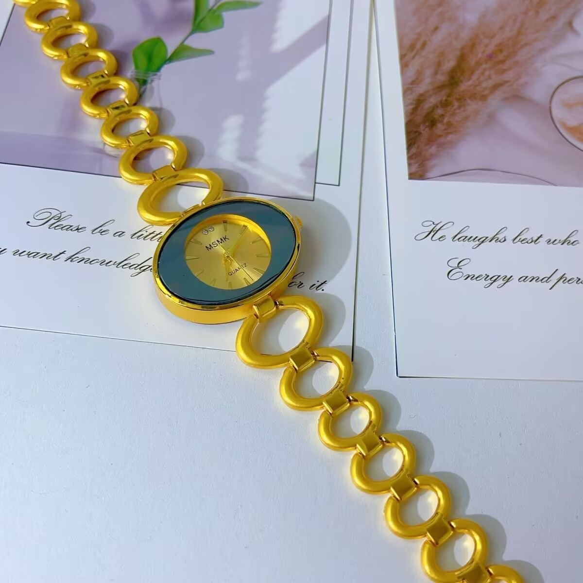 New American 24K Gold Plated W - огляд і ціна Jewelry Clasp Watches