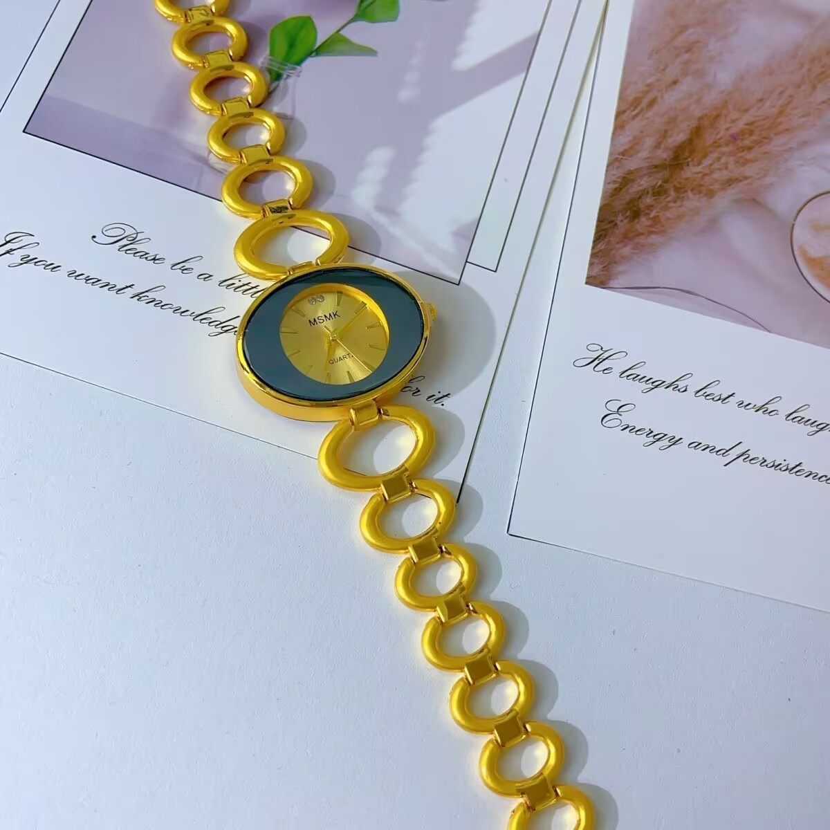 New American 24K Gold Plated W - огляд і ціна Jewelry Clasp Watches