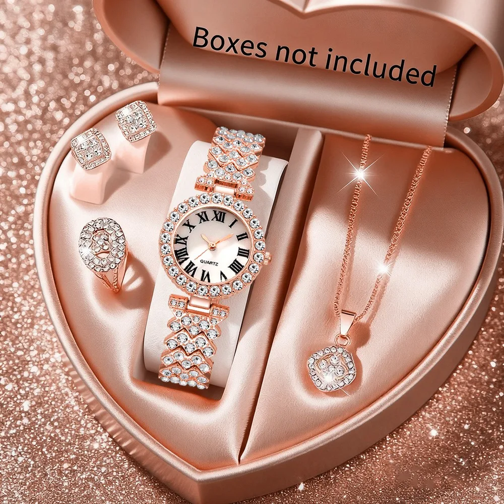 2026 5pcs Elegant Rhinestone W - огляд і ціна Jewelry Clasp Watches